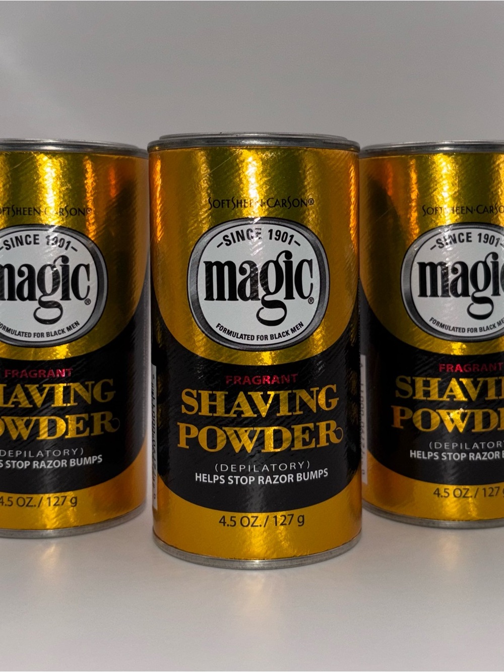 NEW SoftSheen-Carson Magic Fragrant Shaving Powder – Lot of 3